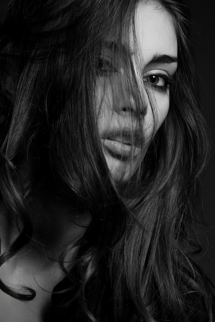 woman, beauty, monochrome, beautiful, pretty, attractive, girl, female, young woman, face, hair, pose, model, portrait, woman, beauty, hair, hair, hair, hair, hair-2350565.jpg